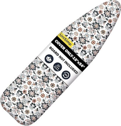 Ironing Board Cover and Pad 15"x54" Extra Thick Natural Cotton, Scorch and