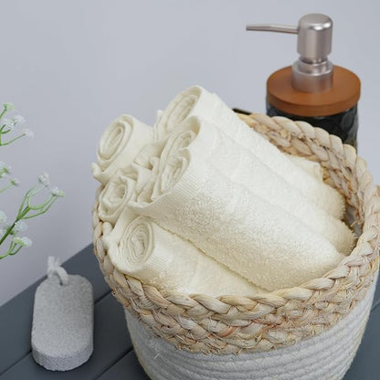 Tens Towels Pack of 60 Washcloths, 12 x 12 Inches, Lighter Weight, Quick to Dry