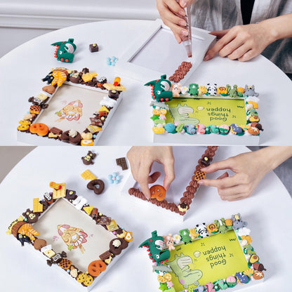 DOUXFUN DIY Picture Frame Kit - Arts and Craft Kits for kids Ages 6, 7, 8, 9, 10, 11, 12+ Teen Adult - Creative Art Toys Girls Boys Birthday Christmas Gifts 6-8, 8-12, 10-12 (Chocolate)