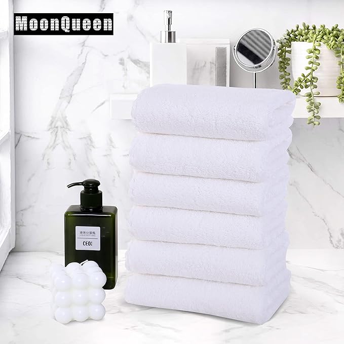 MOONQUEEN 6 Pack Premium Hand Towels