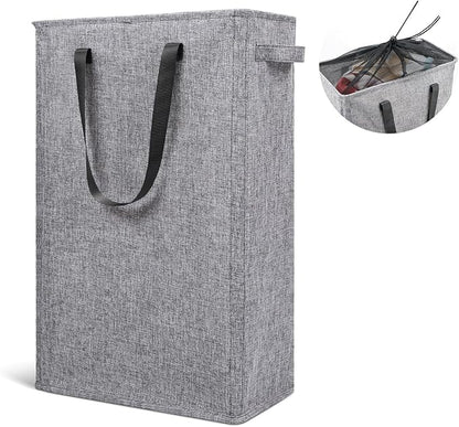 Odonata Slim Laundry Hamper Handles Collapsible Laundry Basket Thin Dirty