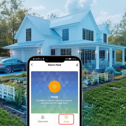 PGST Home Security Systems for House, Wireless Home Security Alarm System, Door/Window Sensor Motion Sensors with App Alert, WiFi+GSM 4G Home Alarm System No Subscription（103-C）