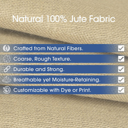 Pico Textiles 40” Wide Burlap - 1 Yard (3 Feet) Premium Natural Burlap Fabric, Sold by The Yard - Great for Weddings, Home Crafts, Garden Fabric, Table Runner, Tablecloth