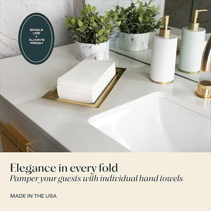 100-Pack Servietto Disposable Linen-Feel Guest Towels