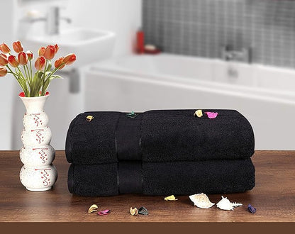 GLAMBURG 700 GSM Premium Cotton 2-Pack Oversized Extra Large Bath Sheet Set