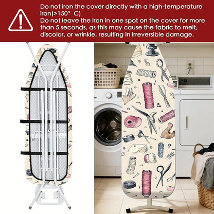 Nuxovilar Ironing Board Cover Needle Cotton 15x54 Inches | Ironing Board Cover