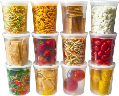 DuraHome - Deli food Storage Containers - Clear Plastic Premium Quality