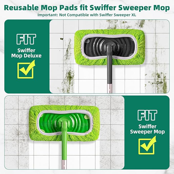 Reusable Mop Pads Compatible