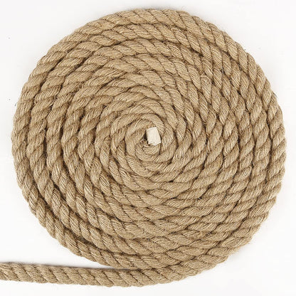Tenn Well 1/2 inch Jute Rope, 33 Feet 14mm Thick Twine Rope for Crafting, Gardening, Home Decor, Farmhouse Decor, Cat Scratching Post