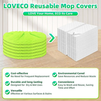 Reusable Mop Pads fit Swiffer Sweeper Mop
