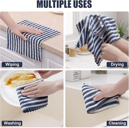 Homaxy 24 Pack Kitchen Dish Cloths, Ultra Soft and Absorbent Dish Towels