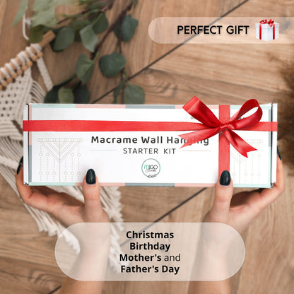 MIGO Creates DIY Macrame Kit for Beginners with 9 Macrame Projects Ebook, 115 Pcs Macrame Supplies & 220yd Cotton Yarn | Create Unique Bohemian Decor Craft Projects! Perfect DIY Crafts for Adults!