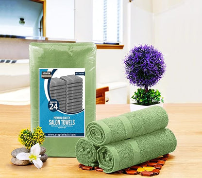 Utopia Towels, Salon Towel, Not Bleach Proof, 16 by 27 Inches, Highly Absorbent