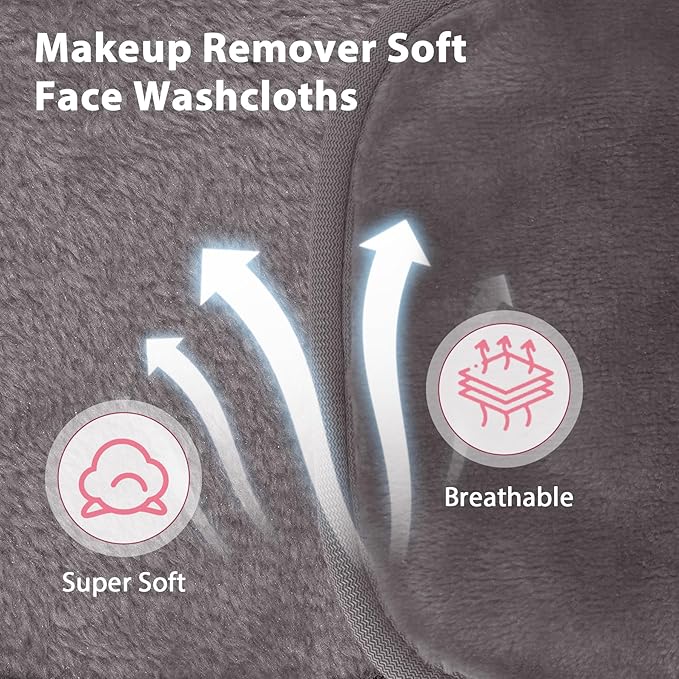 Makeup Remover Cloth, Makeup Remover Pads Microfiber Face Washcloth