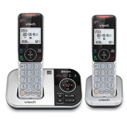 VTech VS112-4 Bluetooth 4 Handset Cordless Phone for Home with Answering Machine, Call Blocking, Caller ID, Intercom and Connect to Cell