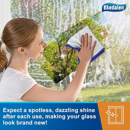 Microfiber Cleaning Cloth Polishing Glass Cleaner Absorbent Kitchen Towel Quick