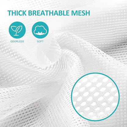 Mesh Laundry Bags with Adjustable Shoulder Strap, Drawstring Closure, Mixed