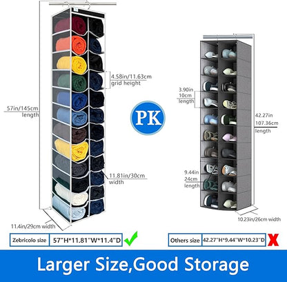 Closet Organization, 24 Section, Hanging Closet Organizer, Space saving