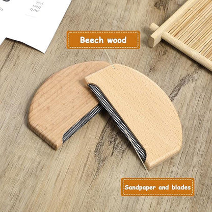 Thinp 3 Pcs Wool Cashmere Comb, Sweater Comb to Remove Pilling Manual Fuzz