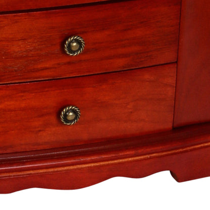Mele & Co. Harmony Wooden Jewelry Box in Cherry Finish