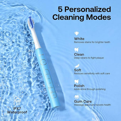 Bitvae ADA Accepted Electric Toothbrush, Travel Toothbrush Rechargeable