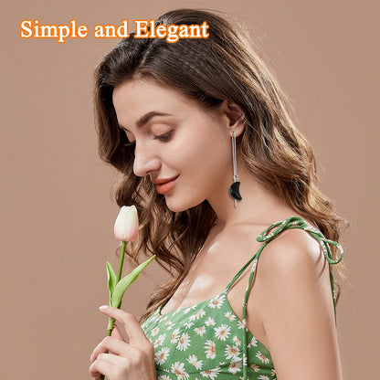 24pcs 8.5cm Ear Threads Long String Ear Threads Hypoallergenic Ears Thread Earring with Loop Drop Earrings Tassel Chain Earrings for Earring Making DIY Jewelry Craft(2 Styles,2 Colors)
