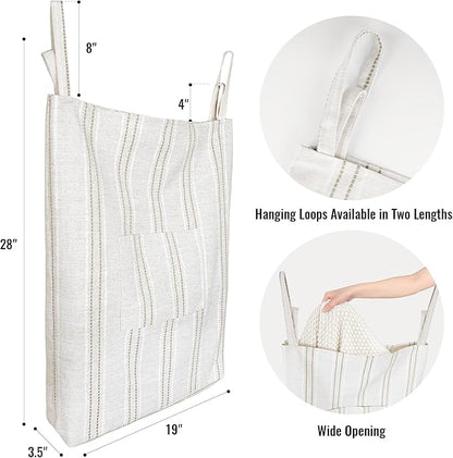 AELS Farmhouse Hanging Laundry Hamper