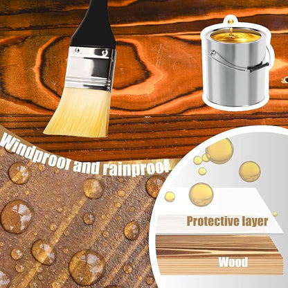 Waterproof Wooden Blue Bird House, Weather Treated Bluebird Box Houses for Outdoors, Nesting Box for Wrens, Swallows, Finches, Chickadee (Wood)