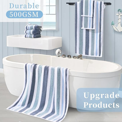 Waffle Washcloths for Bathroom, Wash Cloths 6 Pack 13"x13"