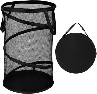 BATTOO Collapsible Laundry Basket Foldable Mesh Pop Up Hamper