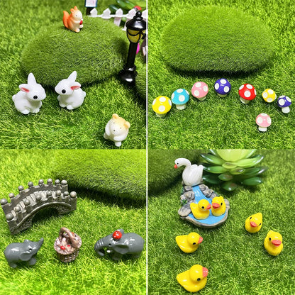 VonSom 150 Pieces Mini Fairy Garden Decor Accessories Micro Landscape Ornaments Kit Miniature Fairy Garden Animals DIY Supplies for Succulent Decoration