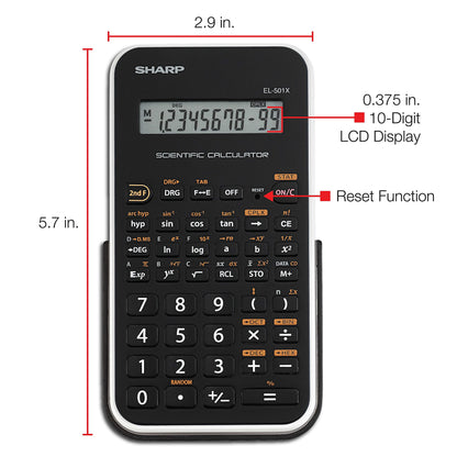 Sharp EL501X2BWH Engineering/Scientific Calculator