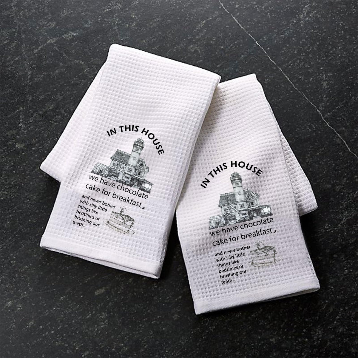 XYANFA Movie Owens Sisters Gift Aunt Frances House Quote Witch Kitchen Towels Kitchen Gift Halloween Tea Towel (in This House)