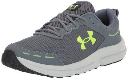 Under Armour Men's Charged Assert 10, (101) Gravel/Gravel/Lime Surge, 7.5, US