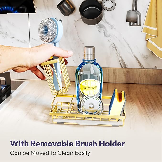 SWTYMIKI Sink Caddy Kitchen Sink Organizer