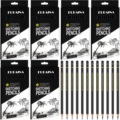 Humyoun 72 Pcs Drawing Sketching Pencil Set Professional (12b - 4h) Graphite Charcoal Gift Bulk for Artists Beginners, Pro Artists, Drawing Art, Sketching