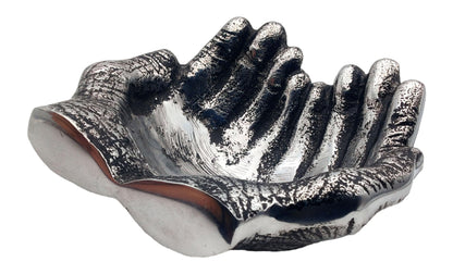 5MOONSUN5 Hands bowl with antique Finish for keys For decorative use Silver Finish, Home Decor Accent Dish Key Bowl for Entryway Table, hand Sculpture Table Art Gifts Decoration