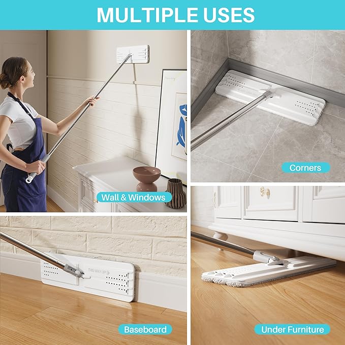 JOYMOOP 8L Large Capacity Flat Mop System