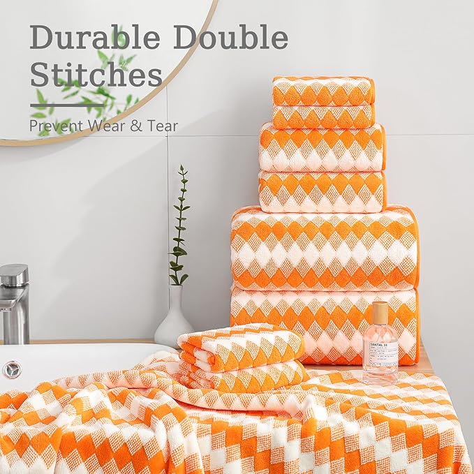 4 Piece Extra Large Bath Towel Set Oversized Bath Sheet 35"x70" Bathroom Towel