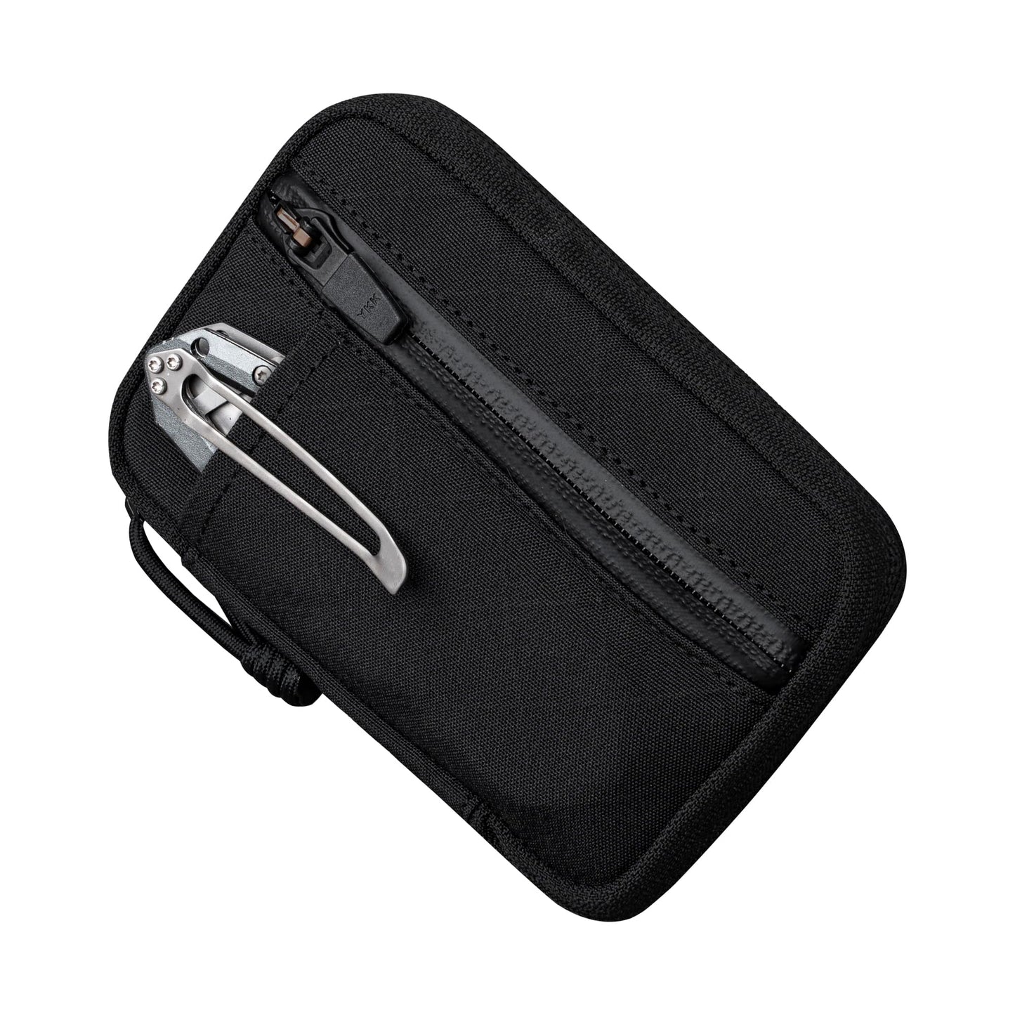 ALPAKA HUB Pouch Pro EDC Organizer - Small Tool Pouch for Electronics, Cables with YKK Zipper, Daily Use and Travel - Black Axogrid 300D Weatherproof UV Resistant Fabric