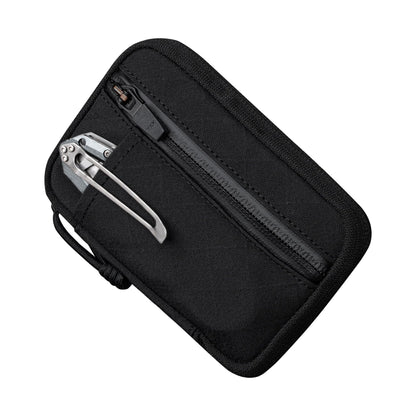 ALPAKA HUB Pouch Pro EDC Organizer - Small Tool Pouch for Electronics, Cables with YKK Zipper, Daily Use and Travel - Black Axogrid 300D Weatherproof UV Resistant Fabric