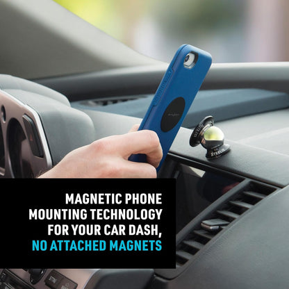 Nite Ize Steelie Orbiter Dash Kit - Magnetic Dashboard Phone Mount - Easy-to-Use & Durable Cell Phone Car Holder