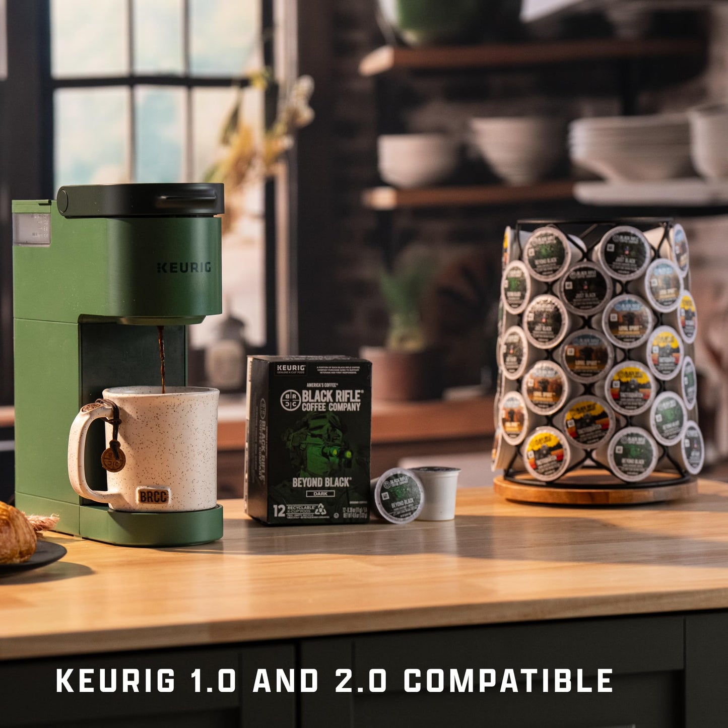 Black Rifle Coffee Company Supply Drop Variety Pack (48 Count of K Cups) - K Cups Coffee Variety Pack - Contains Silencer Smooth, AK Espresso, Just Black, & BeyondBlack KCup Pods