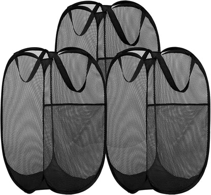 BATTOO Deluxe Strong Mesh Pop up Laundry Hamper Basket