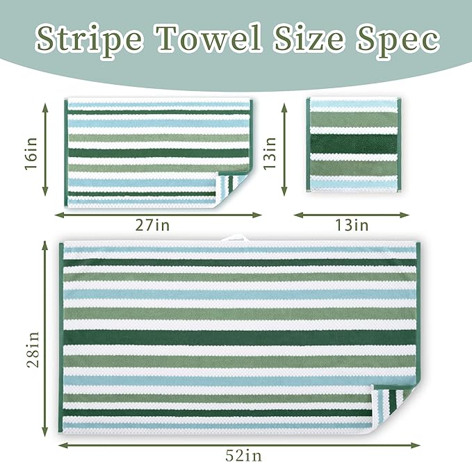 Striped Bath Towels