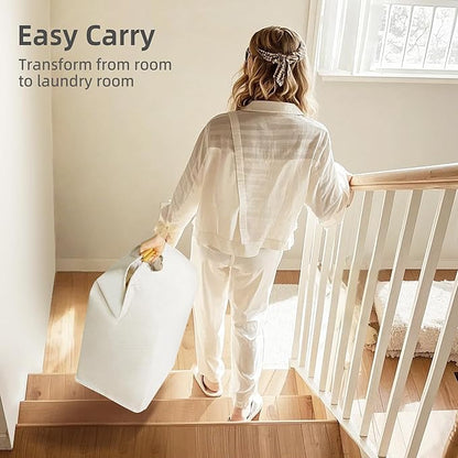 STORAGE MANIAC 3-Pack Large Laundry Hamper, 80L Collapsible Laundry Basket