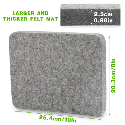 IMZAY Needles Felting Tools, 8"x10" Felting Pad, Large Needle Felting Mat, 90 Pcs Felting Needles, Felting Supplies with Wood Handles & Wool Needles for DIY Crafts