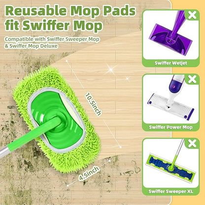 Reusable Microfiber Pads Compatible