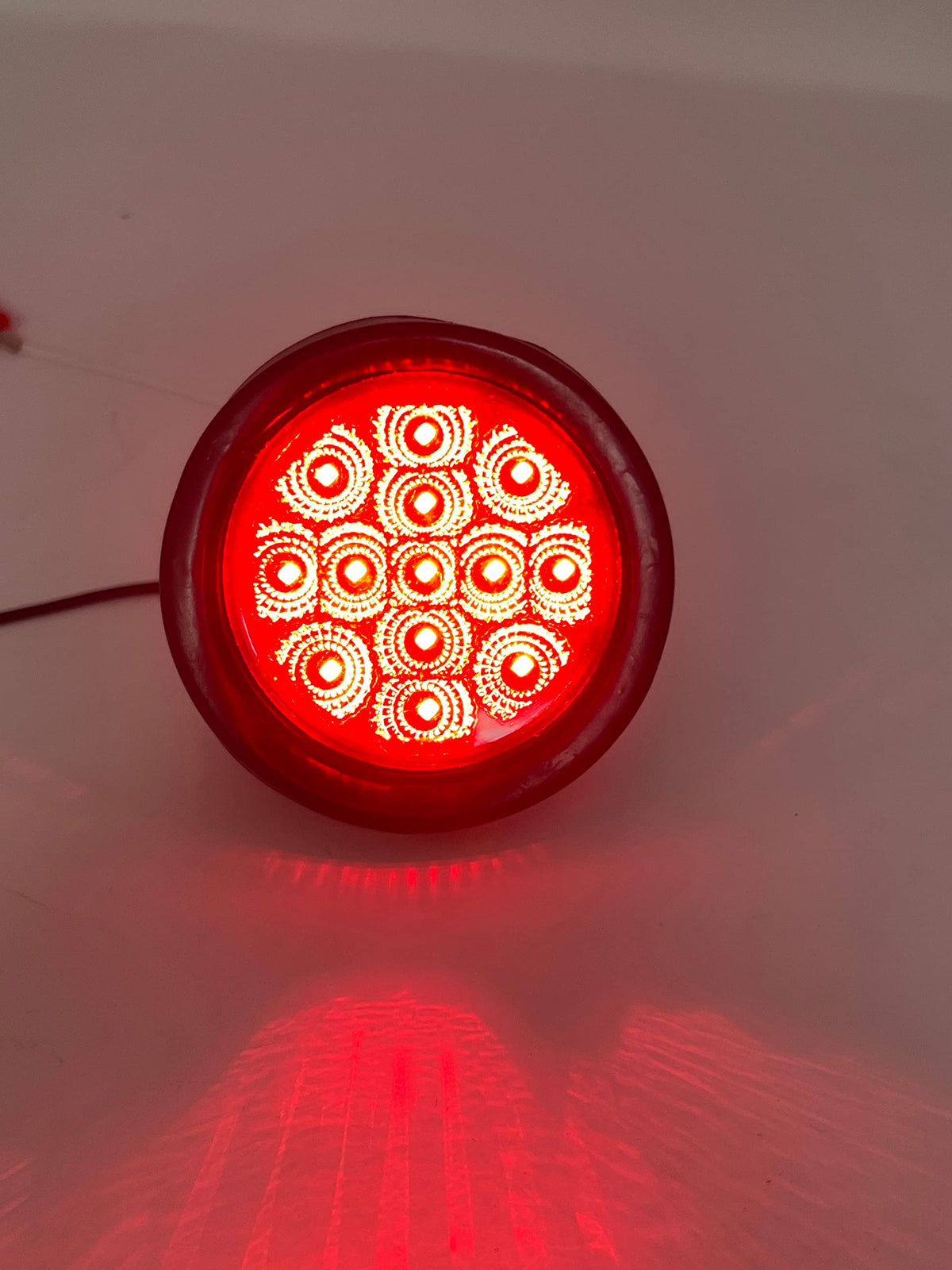 All Star Truck Parts LED Clearance Side Marker Lights Kit, 2.5in, 13 Diodes, Flush Mount, Waterproof, 12V, Red