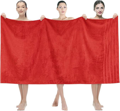 American Soft Linen 35x70 Jumbo Large Bath Towel, 600 GSM 100% Cotton Turkish